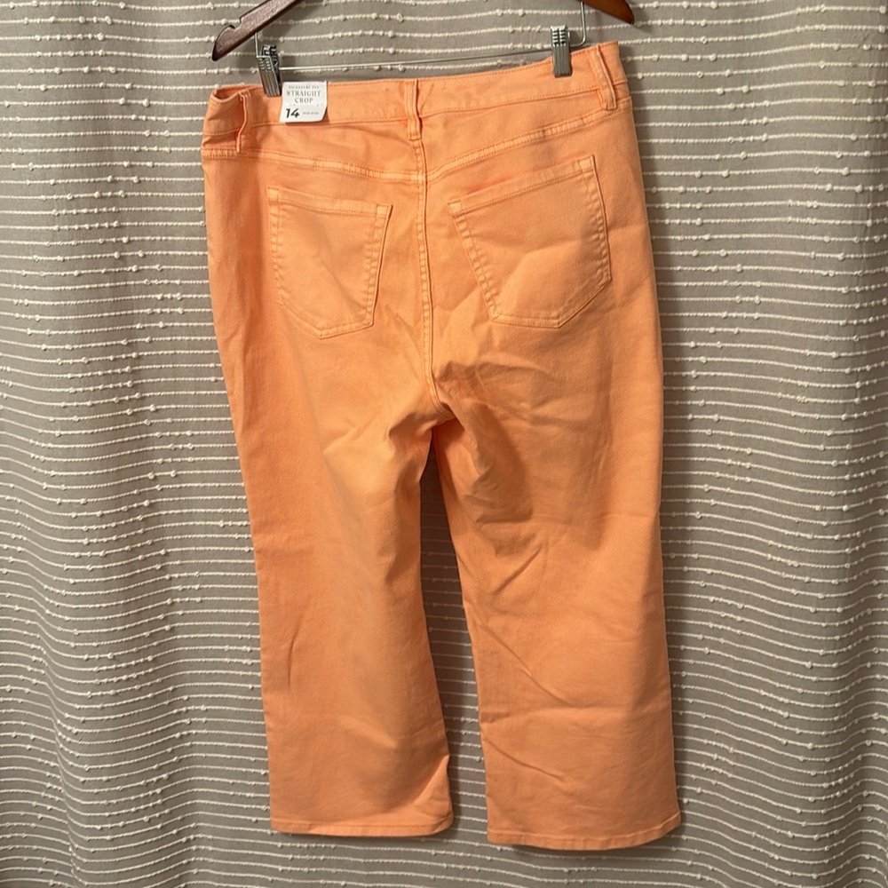 Lane Bryant capri/crop pants size 14. New with tags. Color is Salmon - Picture 4 of 4